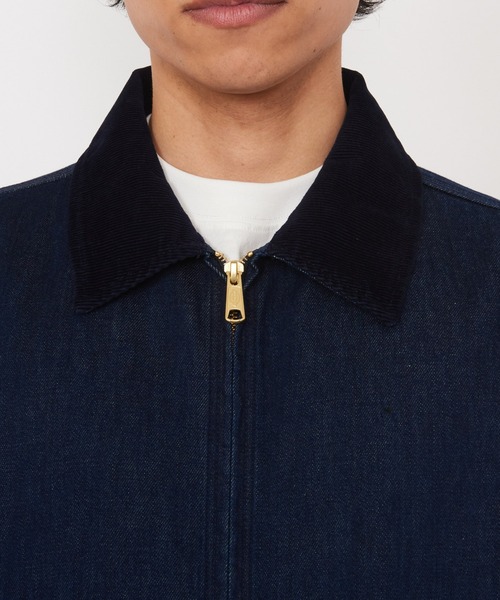 Dickies（ディッキーズ）の「デニム アイゼンハワージャケット（デニムジャケット・メンズ・ダークインディゴブルー/ブラック・MEDIUM/LARGE/X-LARGE）」の9枚目の写真