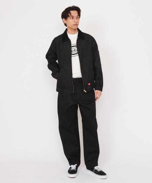 Dickies（ディッキーズ）の「デニム アイゼンハワージャケット（デニムジャケット・メンズ・ダークインディゴブルー/ブラック・MEDIUM/LARGE/X-LARGE）」の14枚目の写真