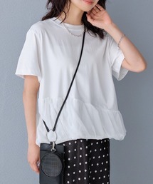 バルーンヘム チュールドッキングTシャツ
