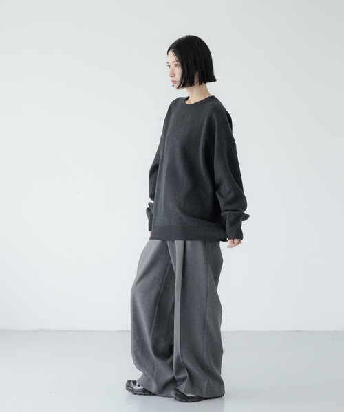 LOWRYS FARM(ローリーズファーム)の「【LFM(U)】スウェットライクニットクルーネック 1063409(ニット/セーター・メンズ・チャコールグレー/ブルー・MEDIUM/LARGE)」の19枚目の写真
