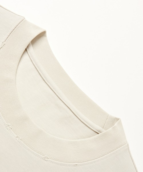 MODE COMMUTER（モードコミューター）の「Washed Jersey Crewneck T-Shirt（Tシャツ/カットソー・メンズ・ベージュ・MEDIUM/LARGE）」の5枚目の写真