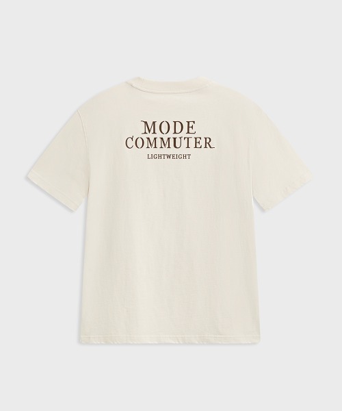 MODE COMMUTER（モードコミューター）の「Washed Jersey Crewneck T-Shirt（Tシャツ/カットソー・メンズ・ベージュ・MEDIUM/LARGE）」の11枚目の写真
