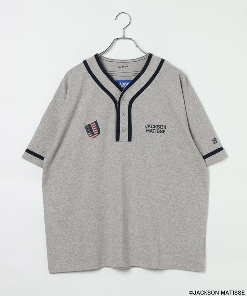 JACKSON MATISSE(ジャクソンマティス)の「【JACKSON MATISSE/BAYFLOW】ユニフォームTシャツ(Tシャツ/カットソー・メンズ・グレー/オフホワイト・MEDIUM/LARGE)」の18枚目の写真