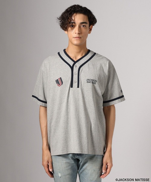 JACKSON MATISSE(ジャクソンマティス)の「【JACKSON MATISSE/BAYFLOW】ユニフォームTシャツ(Tシャツ/カットソー・メンズ・グレー/オフホワイト・MEDIUM/LARGE)」の22枚目の写真