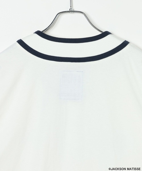 JACKSON MATISSE(ジャクソンマティス)の「【JACKSON MATISSE/BAYFLOW】ユニフォームTシャツ(Tシャツ/カットソー・メンズ・グレー/オフホワイト・MEDIUM/LARGE)」の3枚目の写真