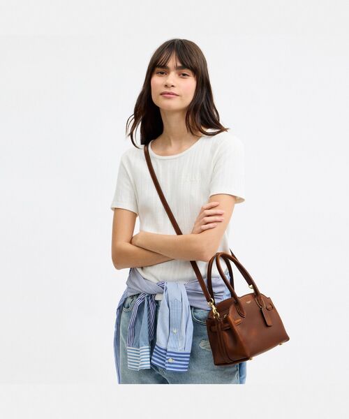 COACH（コーチ）の「エンパイア キャリーオール バッグ 21・ラブド レザー（ショルダーバッグ・レディース・ブラウン系その他・ONE）」の2枚目の写真