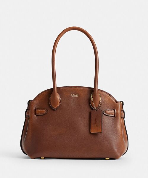 COACH（コーチ）の「エンパイア キャリーオール バッグ 21・ラブド レザー（ショルダーバッグ・レディース・ブラウン系その他・ONE）」の4枚目の写真