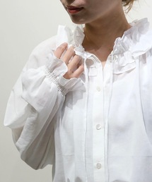 vent blanc（ヴァンブラン）の「VB:denicher  デニシェ Soft ボイル フリル ブラウス（シャツ/ブラウス）」