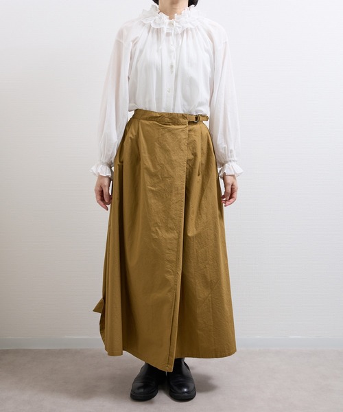 vent blanc(ヴァンブラン)の「VB:denicher デニシェ Soft ボイル フリル ブラウス(シャツ/ブラウス・レディース・ホワイト/ブラック/ベージュ/ピンク・FREE)」の5枚目の写真