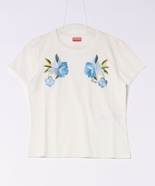 KENZO(ケンゾー)の「GOTS KENZO WILDFLOWER SMALL T-SHIRT(Tシャツ/カットソー・レディース・レッド系その他/ホワイト系その他・X-SMALL/SMALL/MEDIUM)」の1枚目の写真