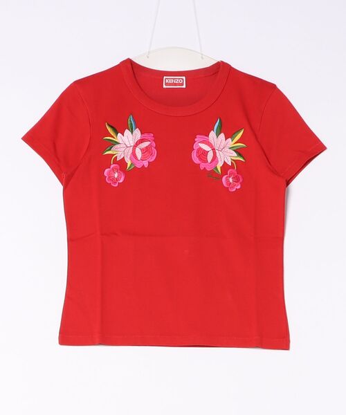 KENZO(ケンゾー)の「GOTS KENZO WILDFLOWER SMALL T-SHIRT(Tシャツ/カットソー・レディース・レッド系その他/ホワイト系その他・X-SMALL/SMALL/MEDIUM)」の2枚目の写真
