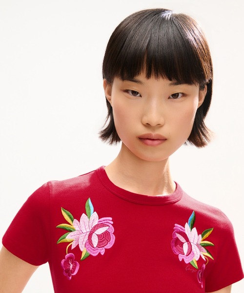 KENZO（ケンゾー）の「GOTS KENZO WILDFLOWER SMALL T-SHIRT（Tシャツ/カットソー・レディース・レッド系その他/ホワイト系その他・X-SMALL/SMALL/MEDIUM）」の7枚目の写真