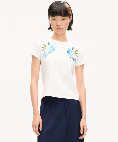 KENZO（ケンゾー）の「GOTS KENZO WILDFLOWER SMALL T-SHIRT（Tシャツ/カットソー・レディース・レッド系その他/ホワイト系その他・X-SMALL/SMALL/MEDIUM）」の4枚目の写真
