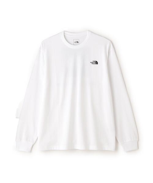 THE NORTH FACE(ザノースフェイス)の「THE NORTH FACE/ザ・ノース・フェイス/L/S Back Square Logo Tee(Tシャツ/カットソー・メンズ・ホワイト/ブラック・XL/L/M/S)」の1枚目の写真