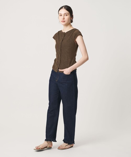 BEAUTY&YOUTH UNITED ARROWS(ビューティーアンドユースユナイテッドアローズ)の「ポリエステルコットン 2WAY キャップスリーブ トップス(Tシャツ/カットソー・レディース・モカ/レッド/ブラック/ダークグレー・FREE)」の17枚目の写真
