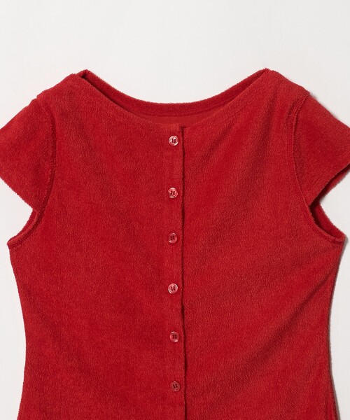 BEAUTY&YOUTH UNITED ARROWS(ビューティーアンドユースユナイテッドアローズ)の「ポリエステルコットン 2WAY キャップスリーブ トップス(Tシャツ/カットソー・レディース・モカ/レッド/ブラック/ダークグレー・FREE)」の6枚目の写真
