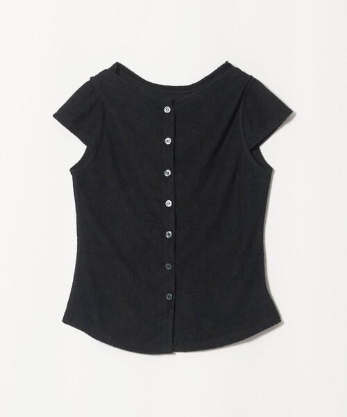 BEAUTY&YOUTH UNITED ARROWS(ビューティーアンドユースユナイテッドアローズ)の「ポリエステルコットン 2WAY キャップスリーブ トップス(Tシャツ/カットソー・レディース・モカ/レッド/ブラック/ダークグレー・FREE)」の8枚目の写真