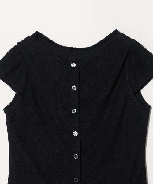 BEAUTY&YOUTH UNITED ARROWS(ビューティーアンドユースユナイテッドアローズ)の「ポリエステルコットン 2WAY キャップスリーブ トップス(Tシャツ/カットソー・レディース・モカ/レッド/ブラック/ダークグレー・FREE)」の9枚目の写真