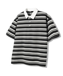 ラグビーコットンカラーオーバーサイズ半袖Tシャツ_4カラー