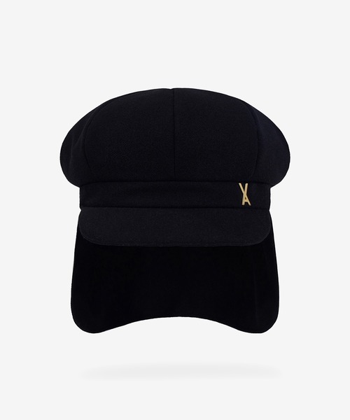 L.H.P(エルエイチピー)の「VARZAR/バザール/VA Stud Fly Newsboy Cap(キャップ・レディース・ブラック・F)」の3枚目の写真