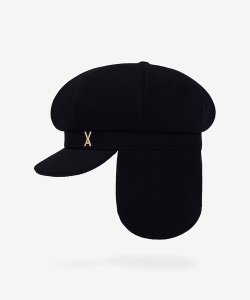 L.H.P(エルエイチピー)の「VARZAR/バザール/VA Stud Fly Newsboy Cap(キャップ・レディース・ブラック・F)」の4枚目の写真