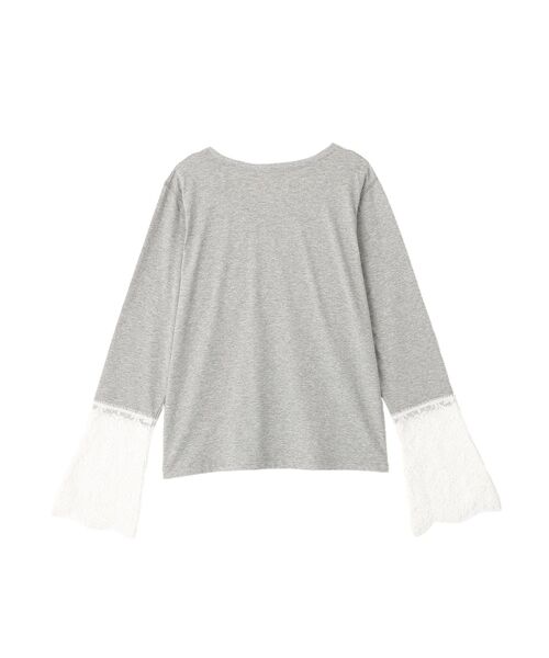 Green Parks(グリーンパークス)の「袖口レースプルオーバー(Tシャツ/カットソー・レディース・グレー/ホワイト/ブラック・FREE)」の17枚目の写真