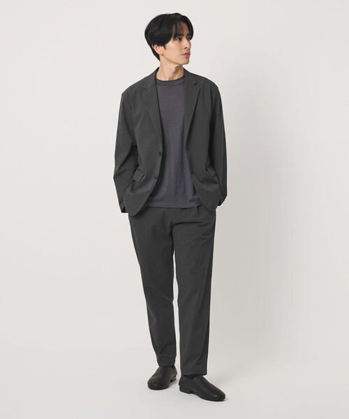 BEAUTY&YOUTH UNITED ARROWS(ビューティーアンドユースユナイテッドアローズ)の「360°MASTER 1プリーツ イーズ コンフォート イージーパンツ NO.6 セットアップ対応 撥水 ストレッチ ウォッシャブル(その他パンツ・メンズ・ダークグレー/ブラック/ダークブラウン・M/L/S/XL)」の7枚目の写真