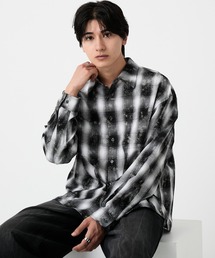 EVOLVERA（エボルヴェラー）の「Regular Collar Long-Sleeve Shirt / レギュラーカラー長袖シャツ【ストライプ&チェック】（シャツ/ブラウス）」