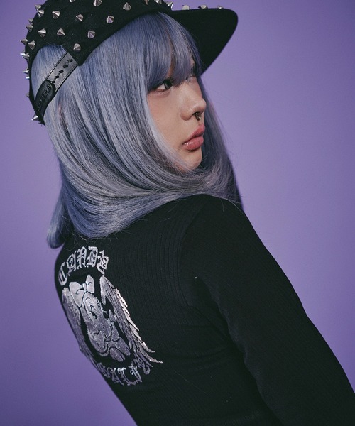 GALFY(ガルフィー)の「Candy Galfy-骨×LOVEロンTee(Tシャツ/カットソー・レディース・ブラック/その他1/ホワイト・FREE)」の15枚目の写真