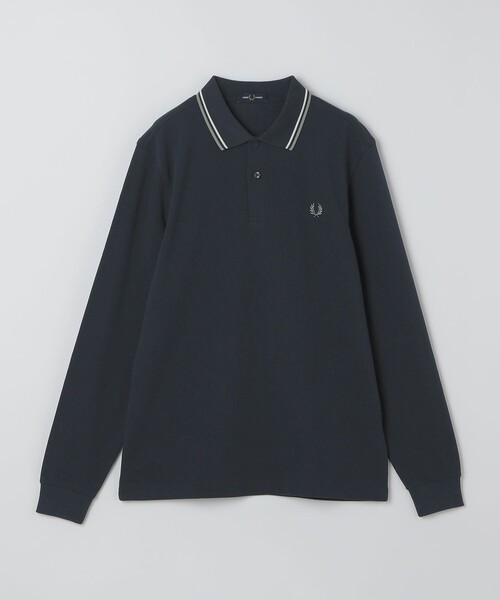 SHIPS(シップス)の「FRED PERRY: M3636 TW/TIPPED LONG SLEEVE(Tシャツ/カットソー・メンズ・コバルトブルー/ダークオリーブ・LARGE/MEDIUM)」の2枚目の写真