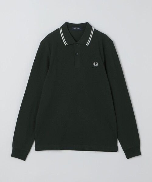 SHIPS(シップス)の「FRED PERRY: M3636 TW/TIPPED LONG SLEEVE(Tシャツ/カットソー・メンズ・コバルトブルー/ダークオリーブ・LARGE/MEDIUM)」の1枚目の写真