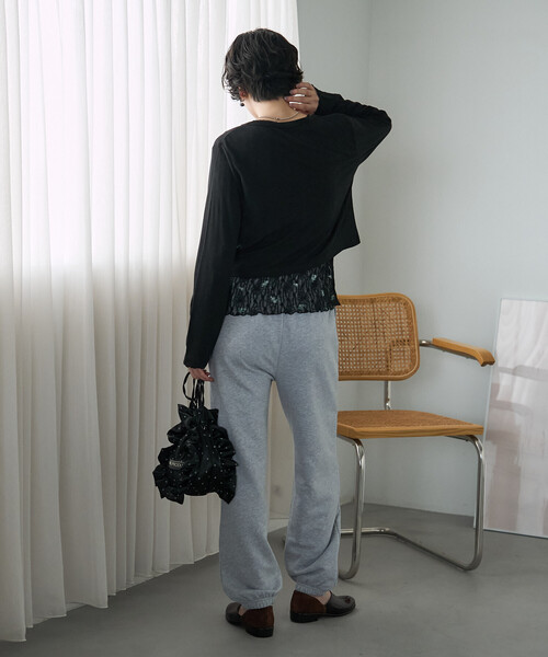 FREAK'S STORE（フリークスストア）の「シアーワッフル ショートカーディガン/シアーカーディガン（カーディガン/ボレロ・レディース・ブラウン/ピンク/オフホワイト/ブラック・ﾌﾘ-）」の19枚目の写真