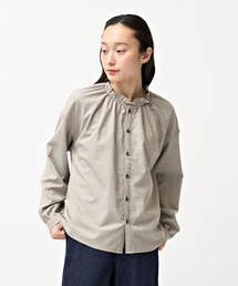 ORCIVAL | ORCIVAL | ストレッチブロード ギャザーシャツ WOMEN(シャツ/ブラウス)