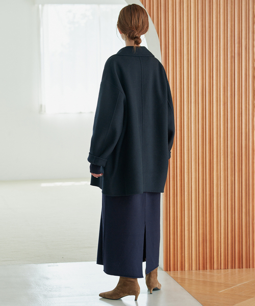 SLOBE IENA(スローブイエナ)の「《シリーズあり/》ウォッシャブルスムースニットワンピース(ワンピース・レディース・ネイビー/チャコールグレー/レッド・FREE)」の19枚目の写真
