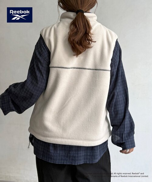 Reebok（リーボック）の「【Reebok】フリースベスト（ベスト・レディース・チャコールグレー/ネイビー/アイボリー・FREE）」の7枚目の写真