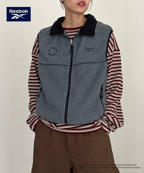 Reebok（リーボック）の「【Reebok】フリースベスト（ベスト・レディース・チャコールグレー/ネイビー/アイボリー・FREE）」の11枚目の写真