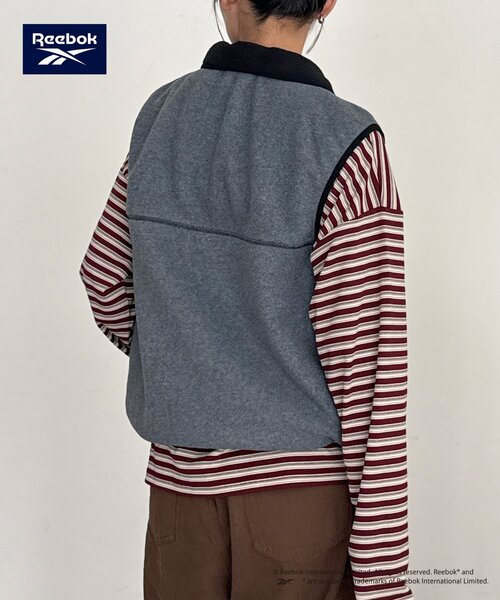 Reebok（リーボック）の「【Reebok】フリースベスト（ベスト・レディース・チャコールグレー/ネイビー/アイボリー・FREE）」の13枚目の写真