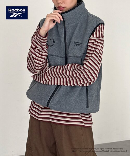 Reebok（リーボック）の「【Reebok】フリースベスト（ベスト・レディース・チャコールグレー/ネイビー/アイボリー・FREE）」の15枚目の写真