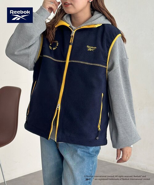 Reebok（リーボック）の「【Reebok】フリースベスト（ベスト・レディース・チャコールグレー/ネイビー/アイボリー・FREE）」の17枚目の写真