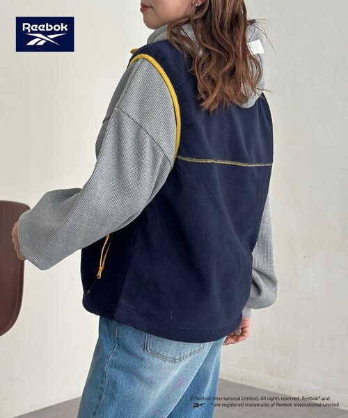 Reebok（リーボック）の「【Reebok】フリースベスト（ベスト・レディース・チャコールグレー/ネイビー/アイボリー・FREE）」の18枚目の写真