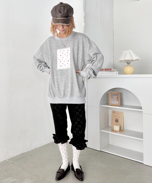SOLLON.（ソルロン）の「パンチングレースフリルカプリパンツ（その他パンツ・レディース・ホワイト/ブラック/レッド・FREE）」の20枚目の写真