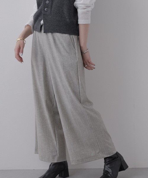 FUNALIVE(ファンアライブ)の「MANIN ストレートパンツ(スラックス・レディース・ベージュ・M)」の5枚目の写真