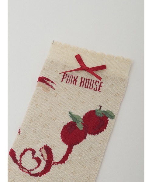 PINK HOUSE（ピンクハウス）の「オータム・キッチン柄ソックス（ソックス/靴下・レディース・ブラック/ネイビー/キナリ/ベージュ・フリー）」の9枚目の写真