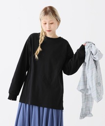 ワイドな長袖チュニック