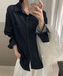 コットンデニムシャツ