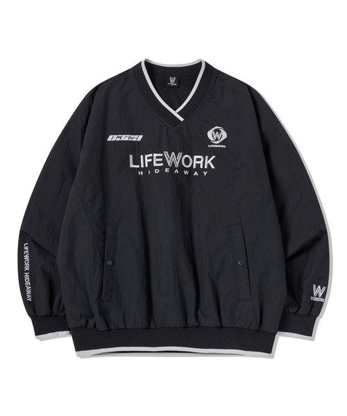 LIFE WORK(ライフワーク)の「ナンバリングワンマイルスウェット(スウェット・メンズ・ブラック/グリーン・M/L)」の2枚目の写真