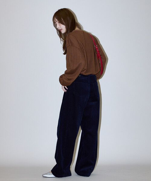 PUBLUX(パブリュクス)の「PUBLUX/パブリュクス LOVE POP STUDIO パターン メッシュ ヘンリーネック ロンT 限定展開(ニット/セーター・メンズ・ネイビー/ブラック/ブラウン・SMALL/LARGE/MEDIUM)」の17枚目の写真