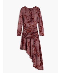 Crushed velvet asymmetry dress / クラッシュベルベットアシメトリードレス