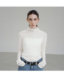 TIF SHEER SEAM HIGH NECK T-SHIRT_3COLORS