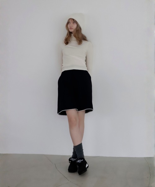 mieya mieya(ミーヤミーヤ)の「【mieya mieya】DRAGEE COLOR TURTLE/ドラジェカラータートル(ニット/セーター・レディース・ホワイト・FREE)」の2枚目の写真